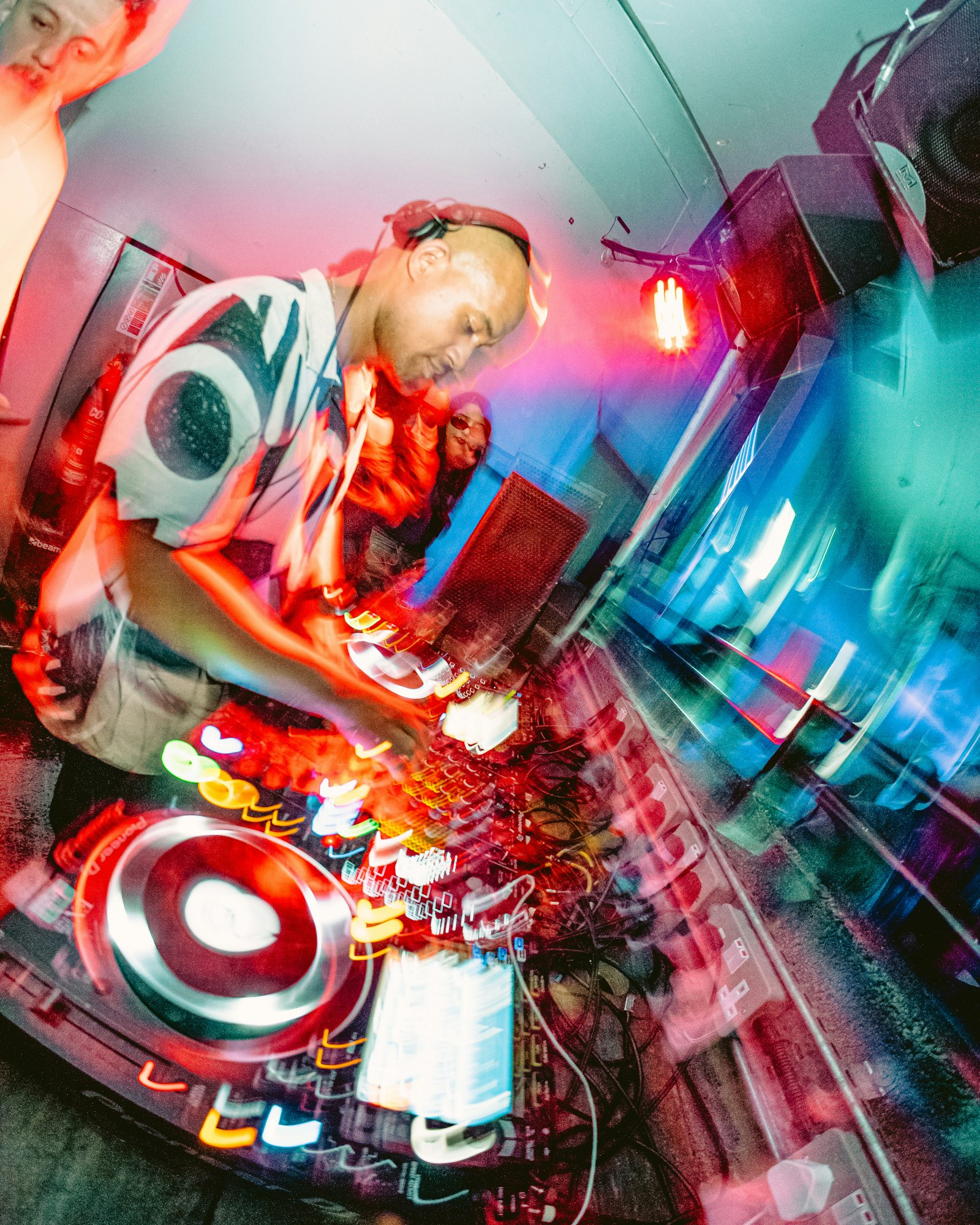 DJ Sly on the decks
